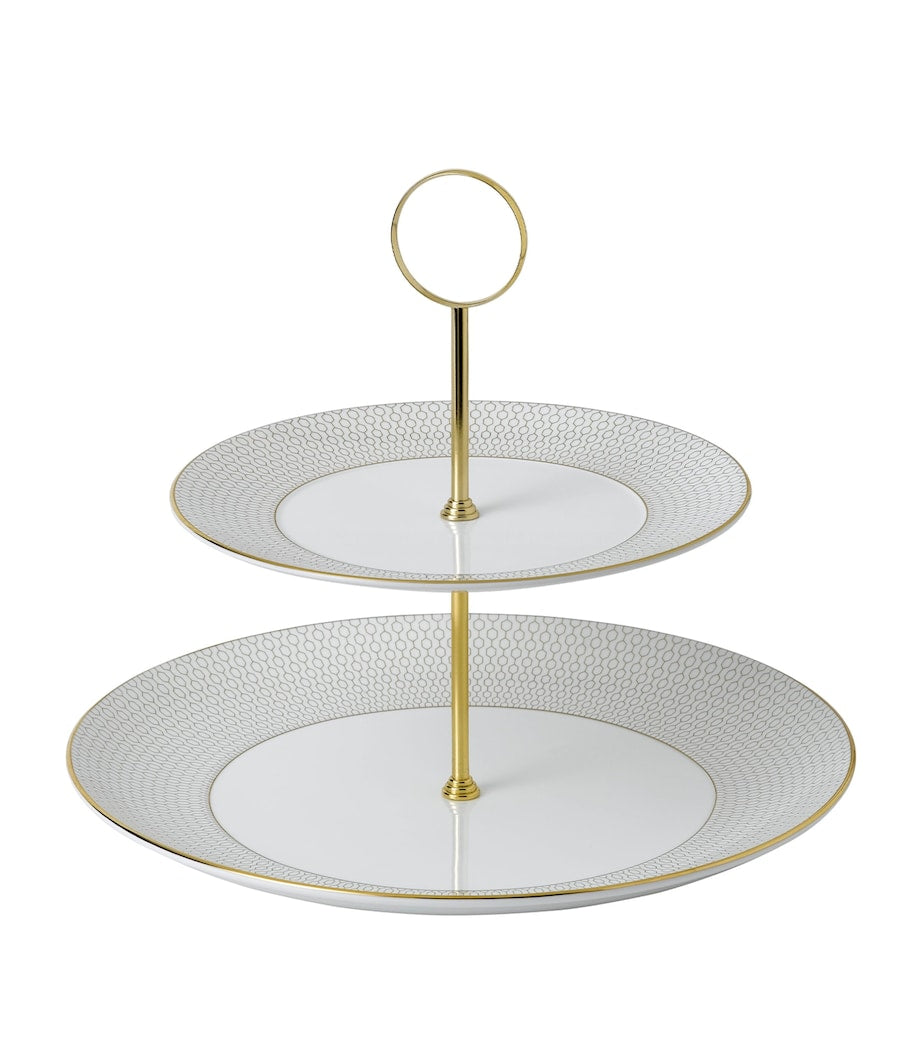 Gio Gold 2-Tier Cake Stand