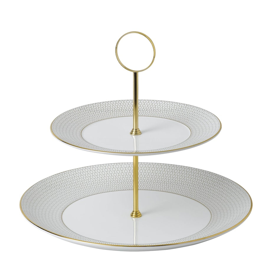 Gio Gold 2-Tier Cake Stand