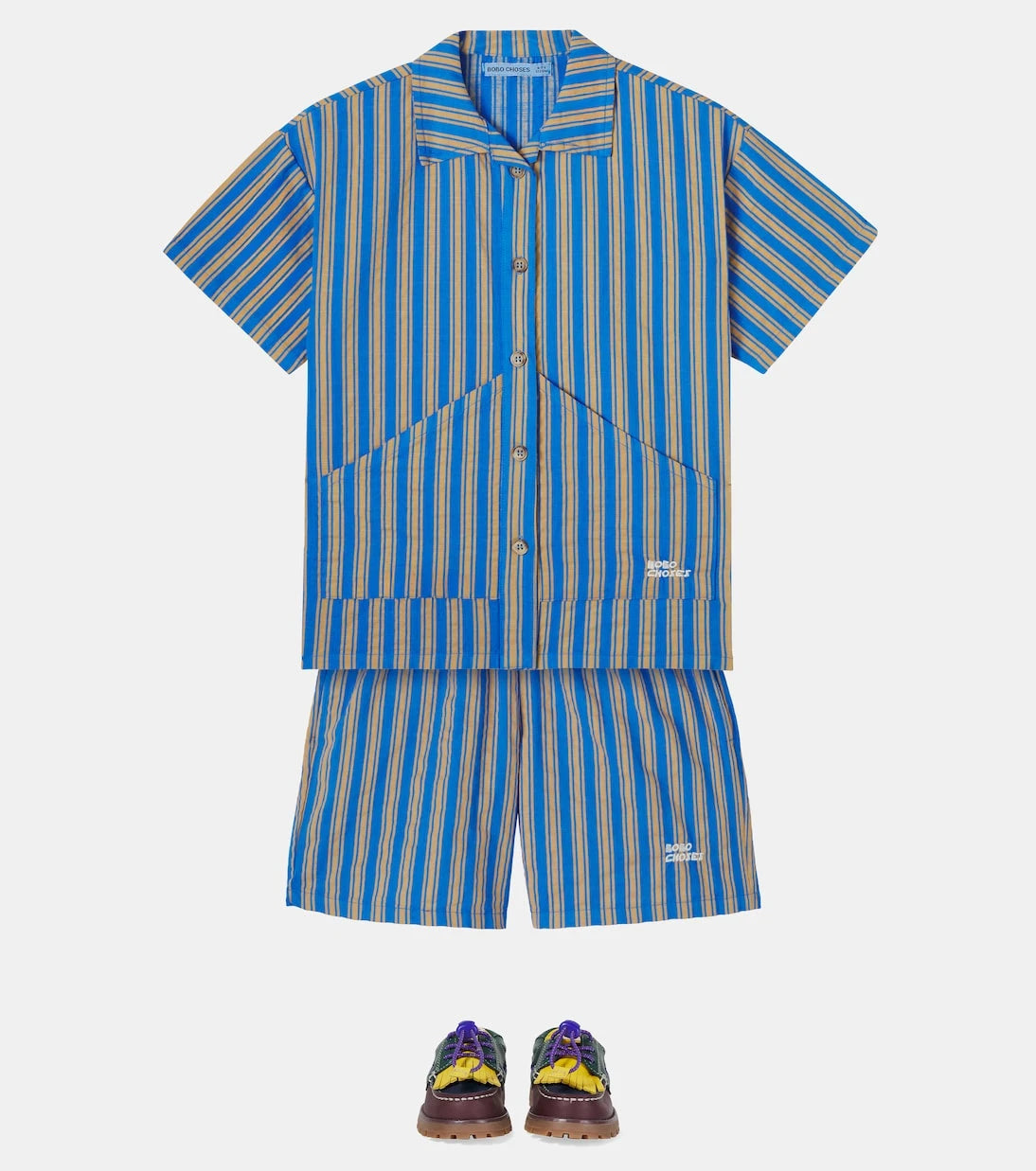 Bobo Choses - New Hairline striped swim trunks