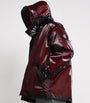 Burgundy Uneven Ripstop Prismatico Parka
