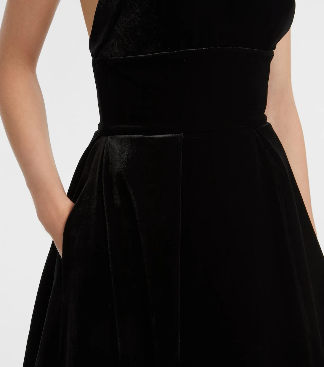Elie Saab - Halterneck velvet gown