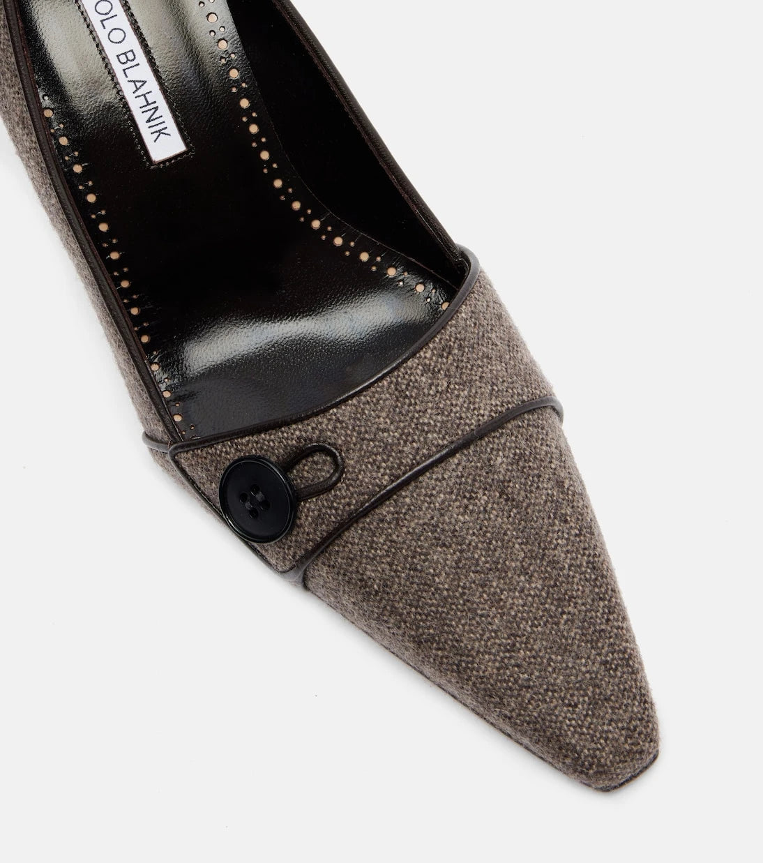 Manolo Blahnik - Lulumae 70 herringbone pumps