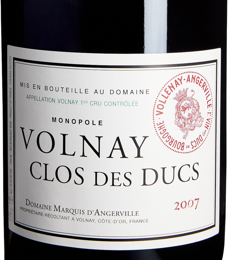 Domaine Marquis D'Angerville Clos des Ducs Volnay Premier Cru 2007 Magnum (1.5L) - Burgundy, France