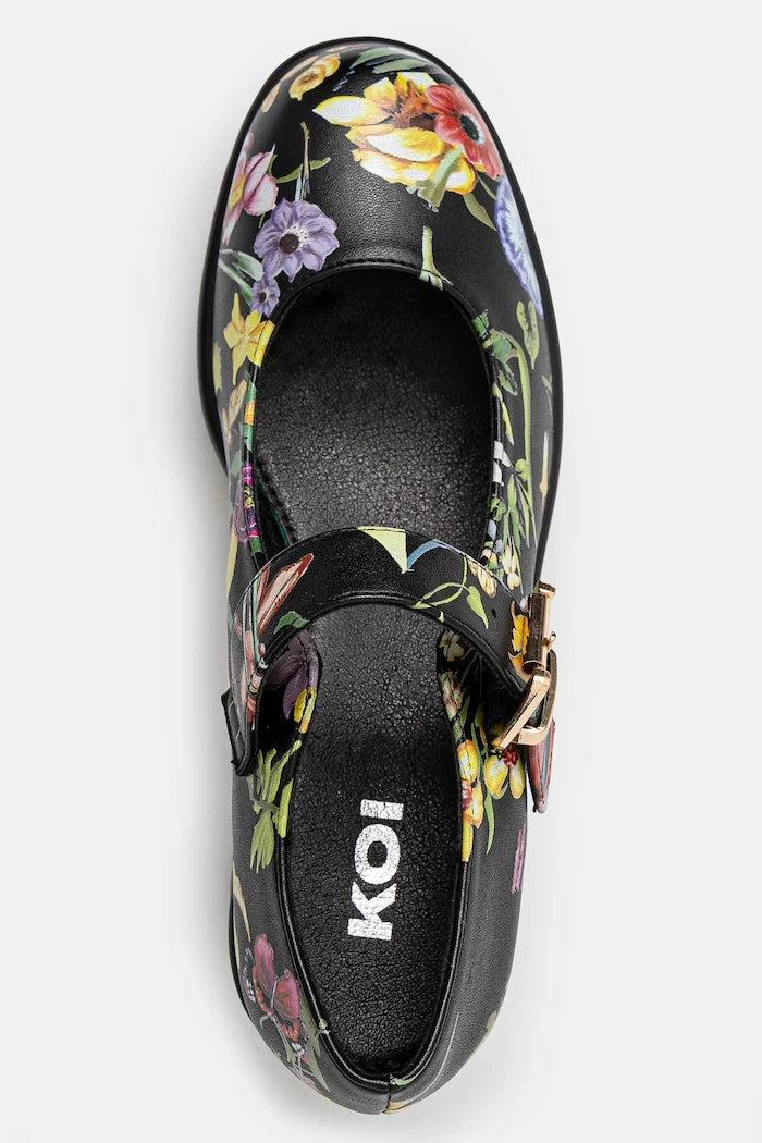 Koi Footwear TIRA MARY JANES ‘FLORAL EDITION’ Kalın Topuklu Ayakkabı
