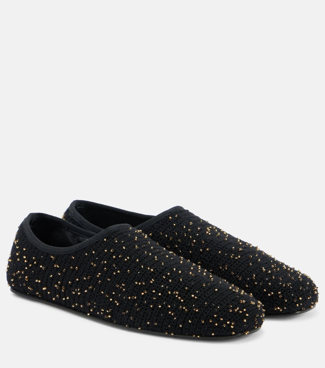 Gabriela Hearst - Aris embellished knitted ballet flats