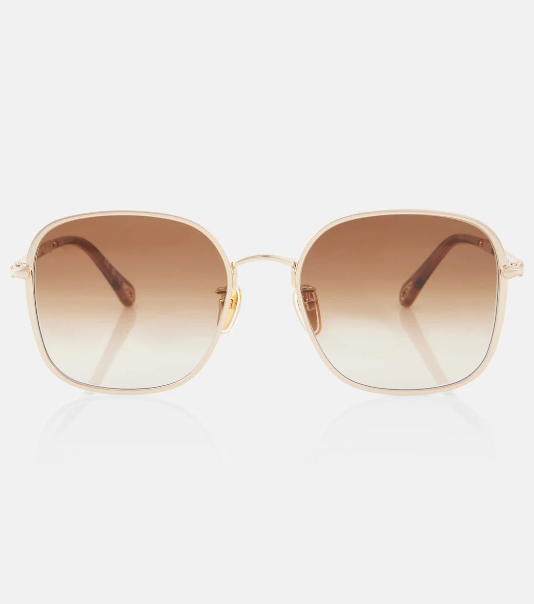 Chloé - Scalloped square sunglasses