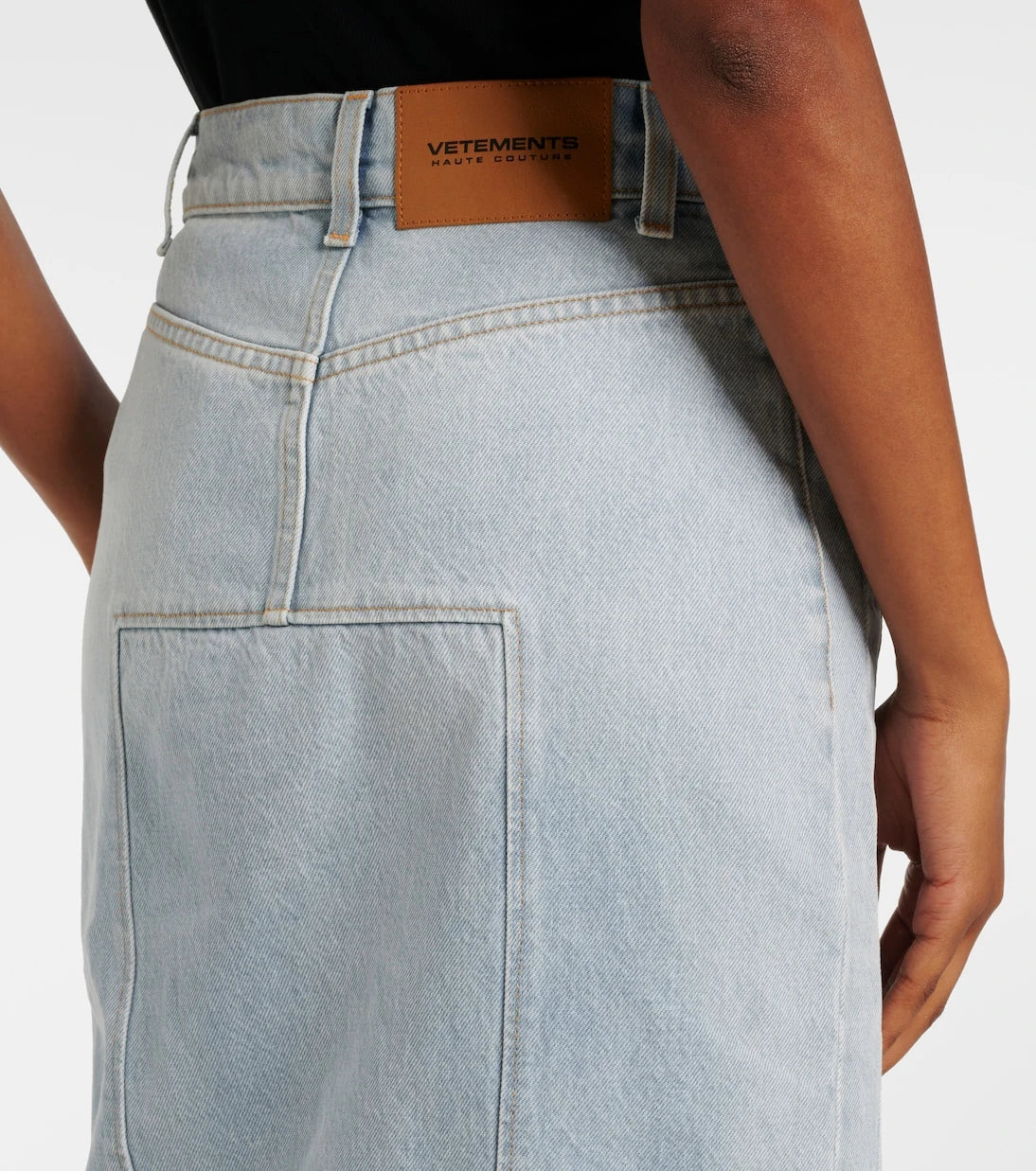 Vetements - Godet denim midi skirt