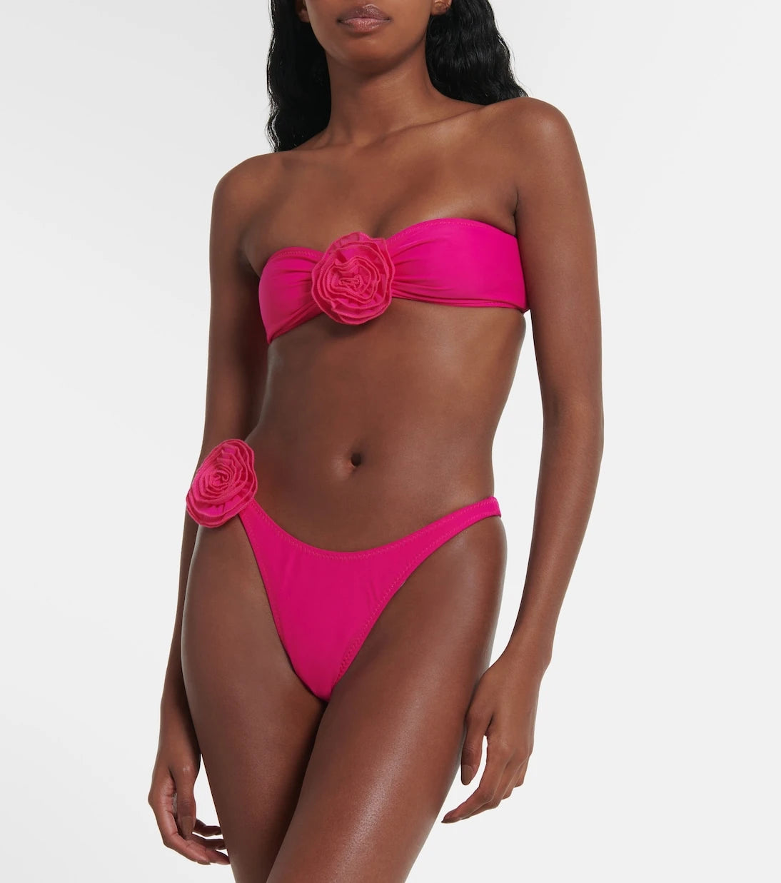 Same - Rose bandeau bikini top