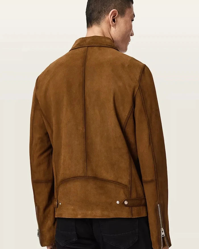AllSaints преходно яке мъжко от велур ASHWOOD