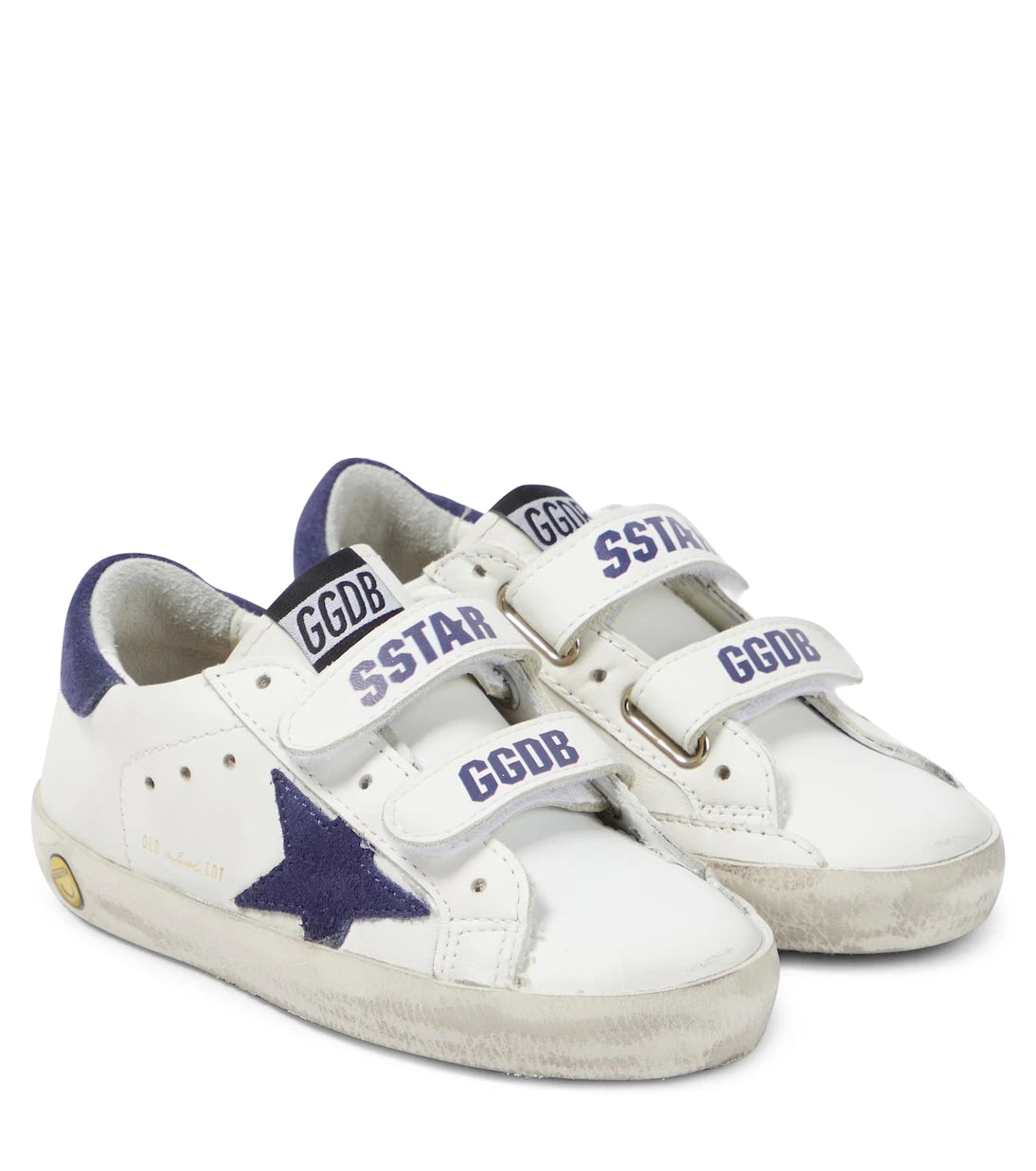 Golden Goose Kids - Old School deri spor ayakkabı