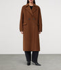 AllSaints Brown Wool-Blend Sellma Coat