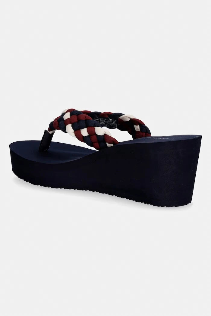 Tommy Hilfiger Kadın Parmak Arası Terlik TH WEDGE BRAIDED SUMMER