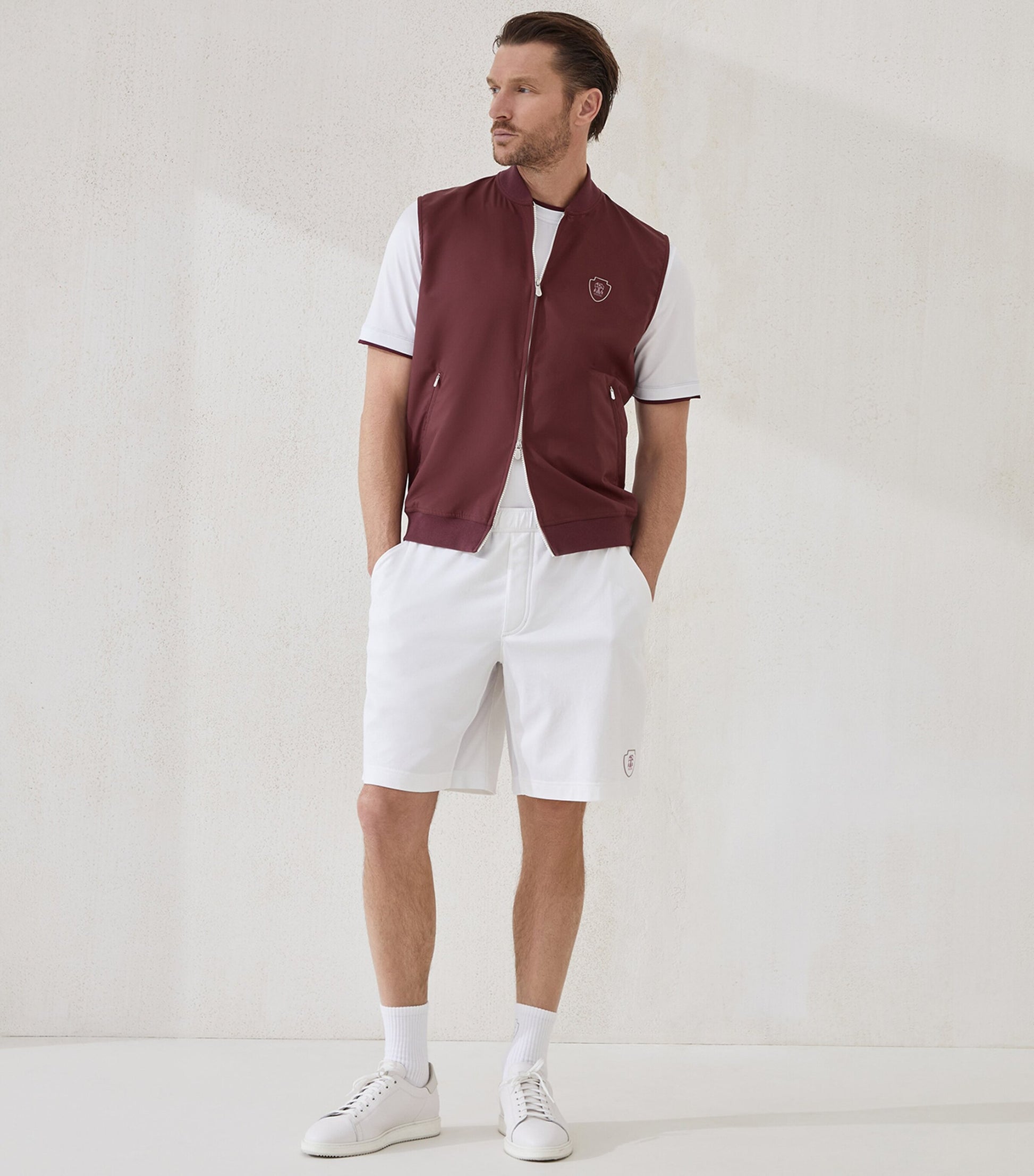 Brunello Cucinelli Cotton Logo Bermuda Shorts