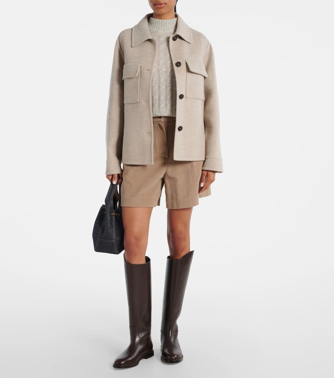 Brunello Cucinelli - Wool and cashmere overshirt