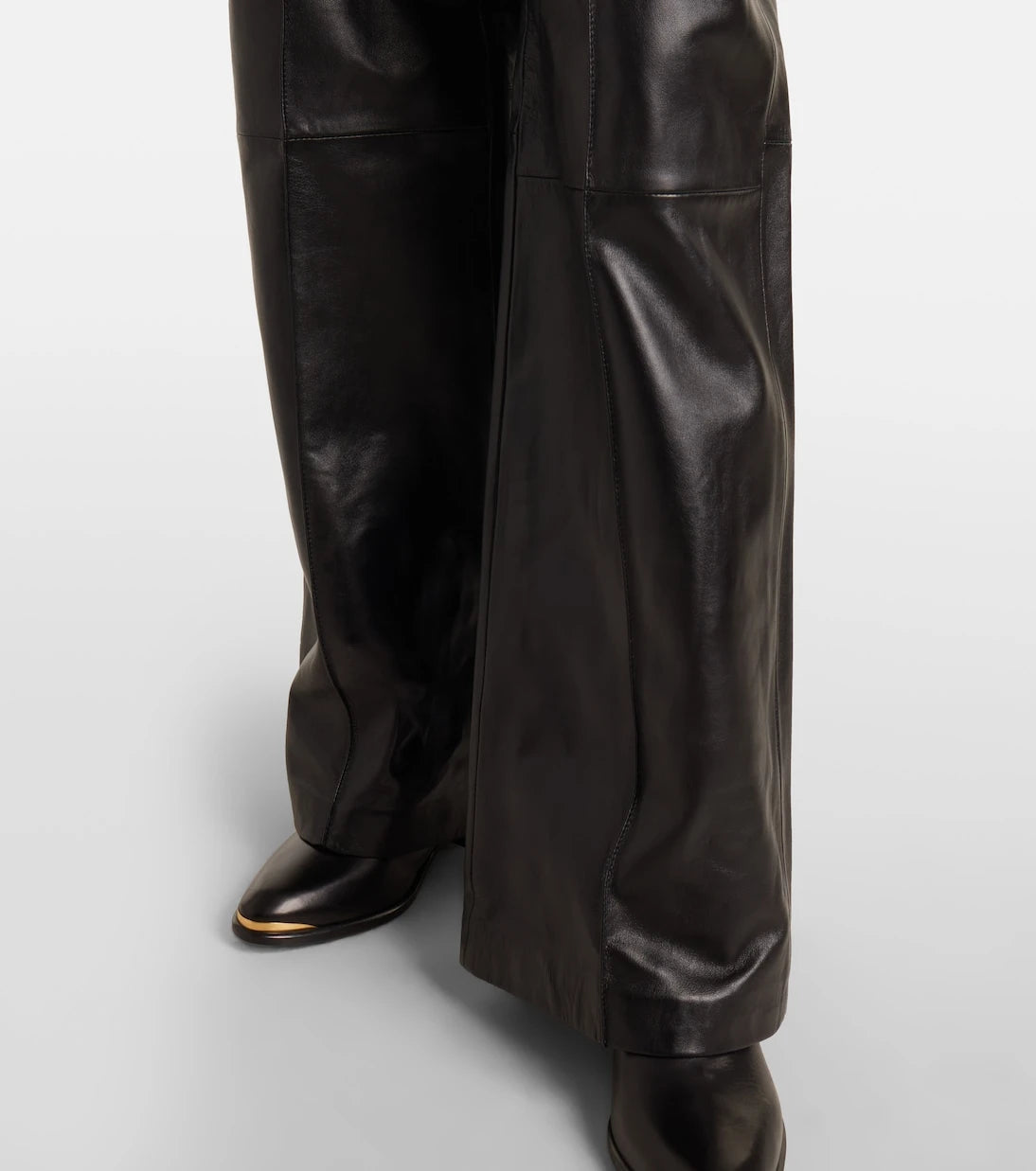 Isabel Marant - Ciara high-rise leather wide-leg pants