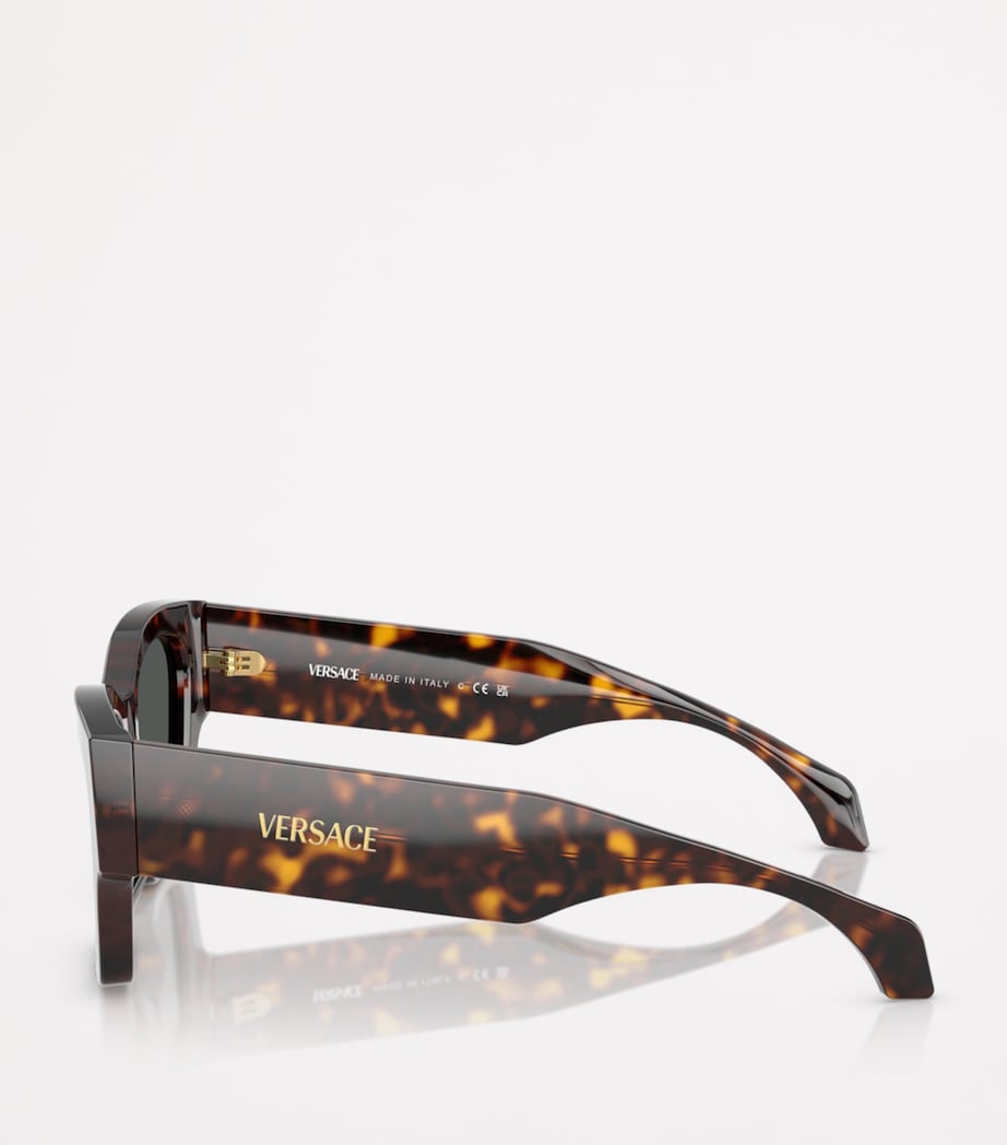 Versace Brown Square Sunglasses