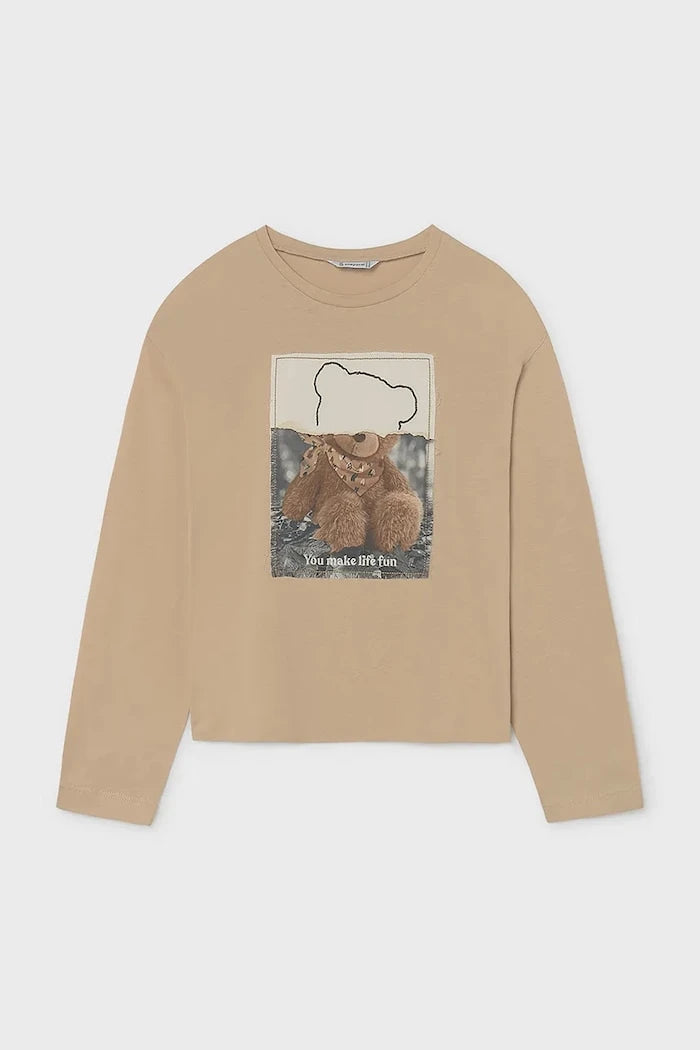 Mayoral блуза с дълги ръкави за деца от памук