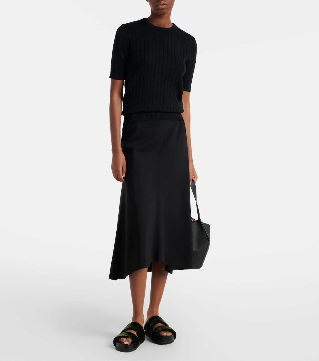 Plan C - Ribbed-knit cotton top