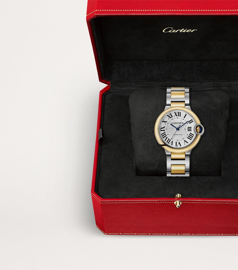 Cartier Yellow Gold and Stainless Steel Ballon Bleu de Cartier Watch 36mm