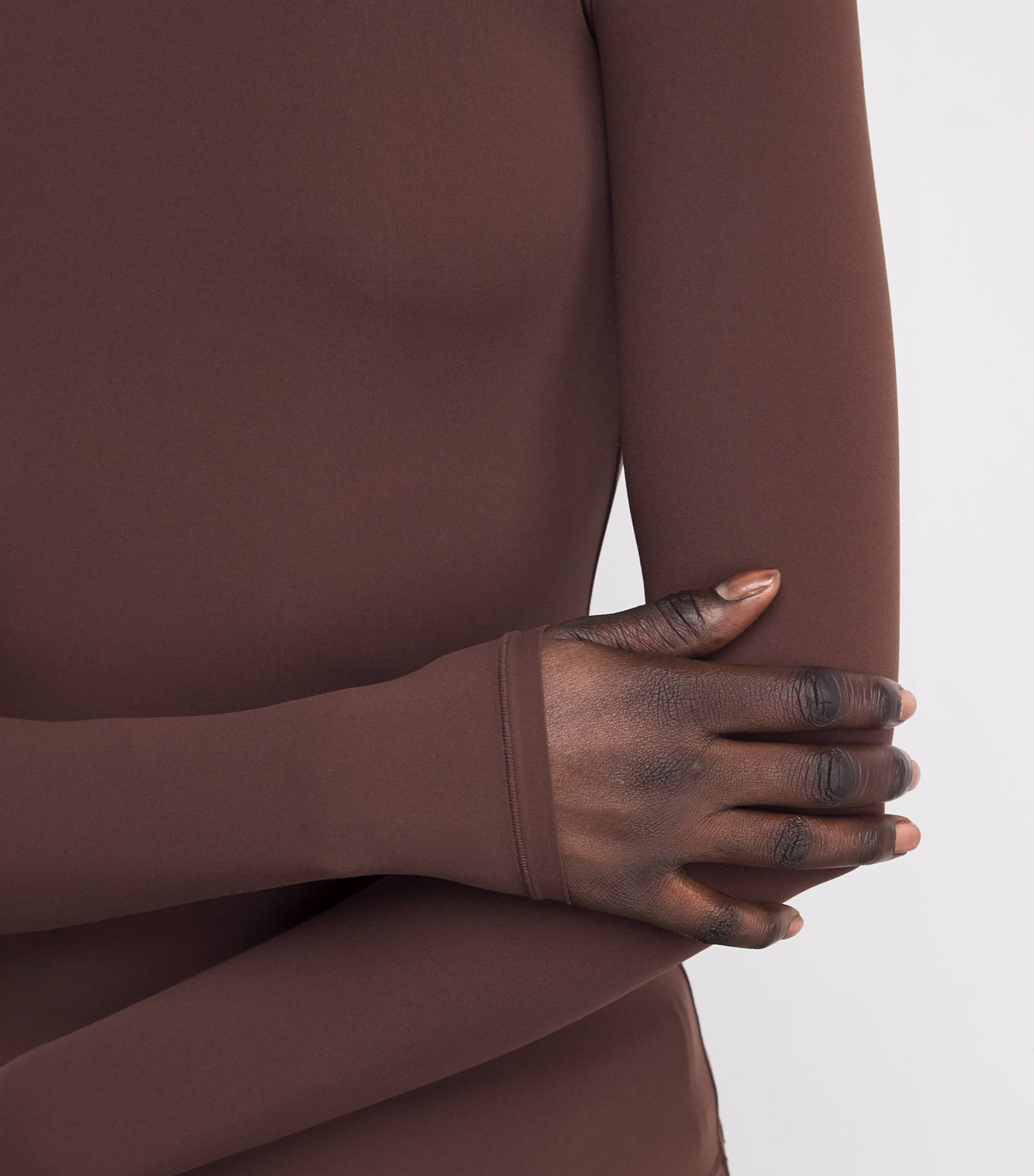 Skims Brown Fits Everyone Rollneck Top