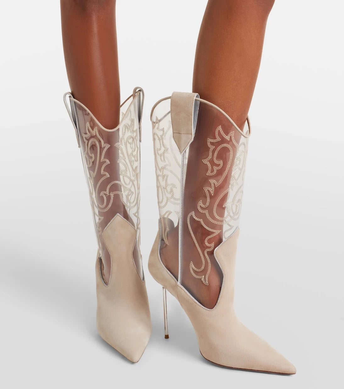 Paris Texas - Lidia 105 suede and PVC cowboy boots