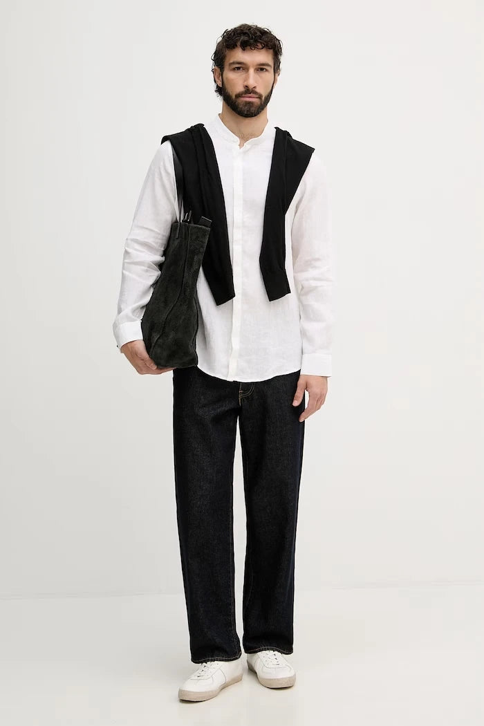 Armani Exchange Erkek Keten Gömlek