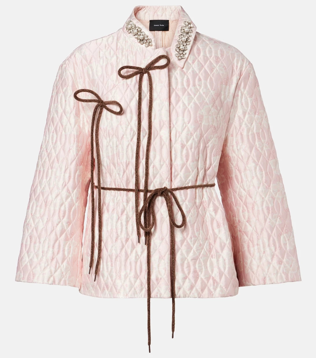 Simone Rocha - Embellished quilted jacket