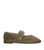 Green Velvet Mafalda Espadrilles