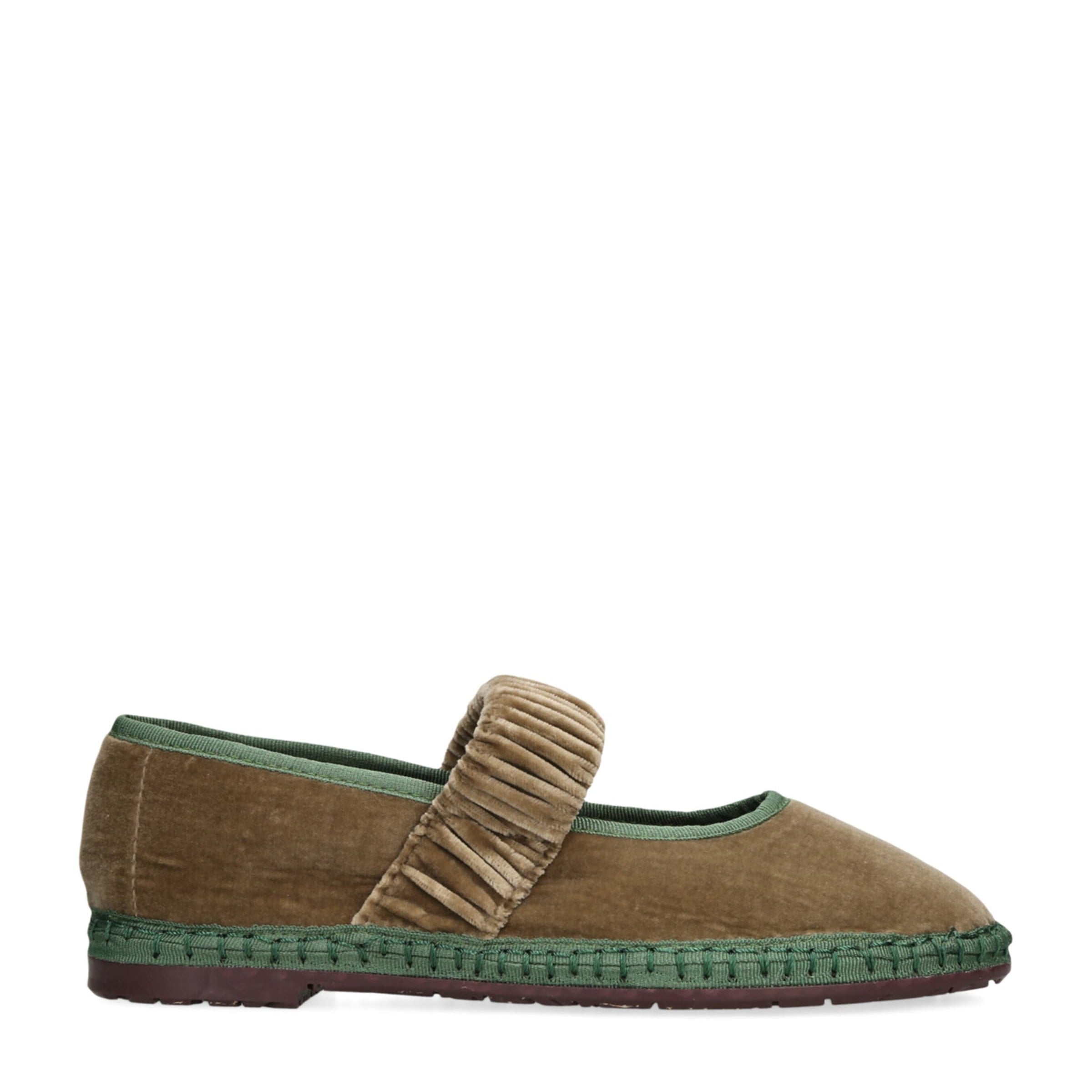Green Velvet Mafalda Espadrilles