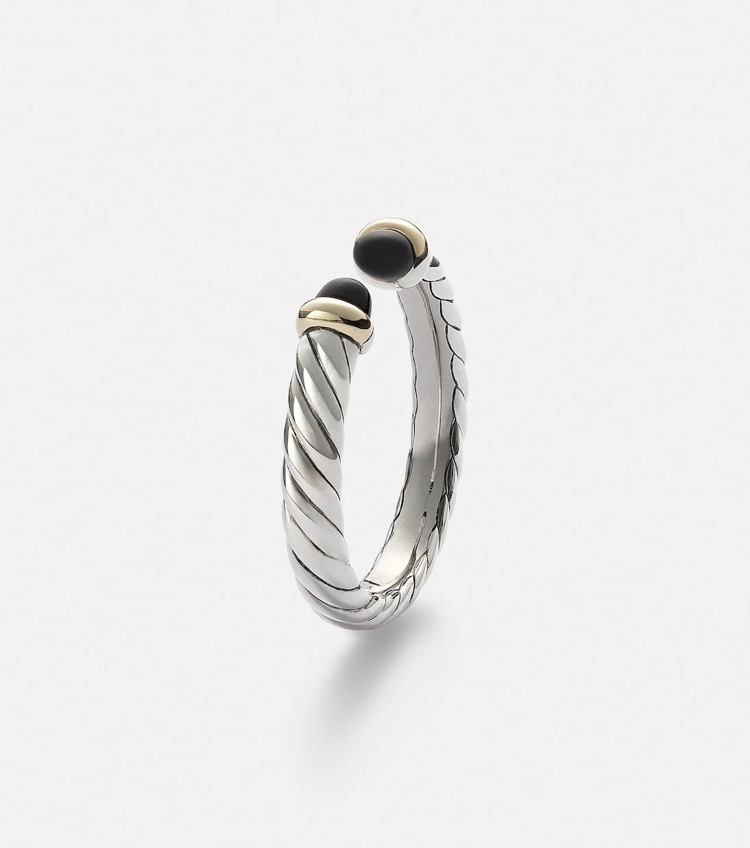 David Yurman - Cable Collectibles® Petite Cable sterling silver ring with onyx