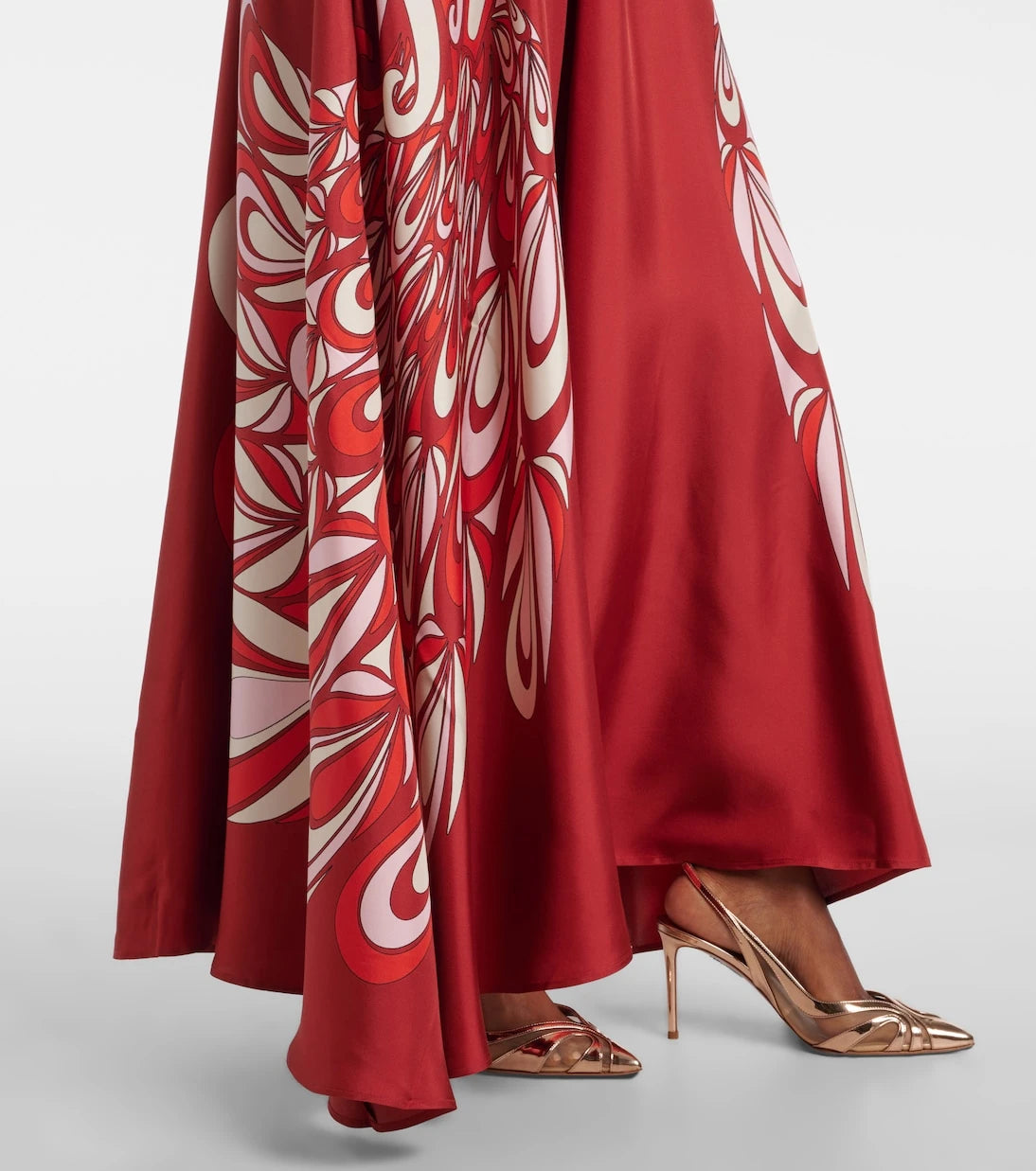 La DoubleJ - Magnifico printed silk twill maxi dress