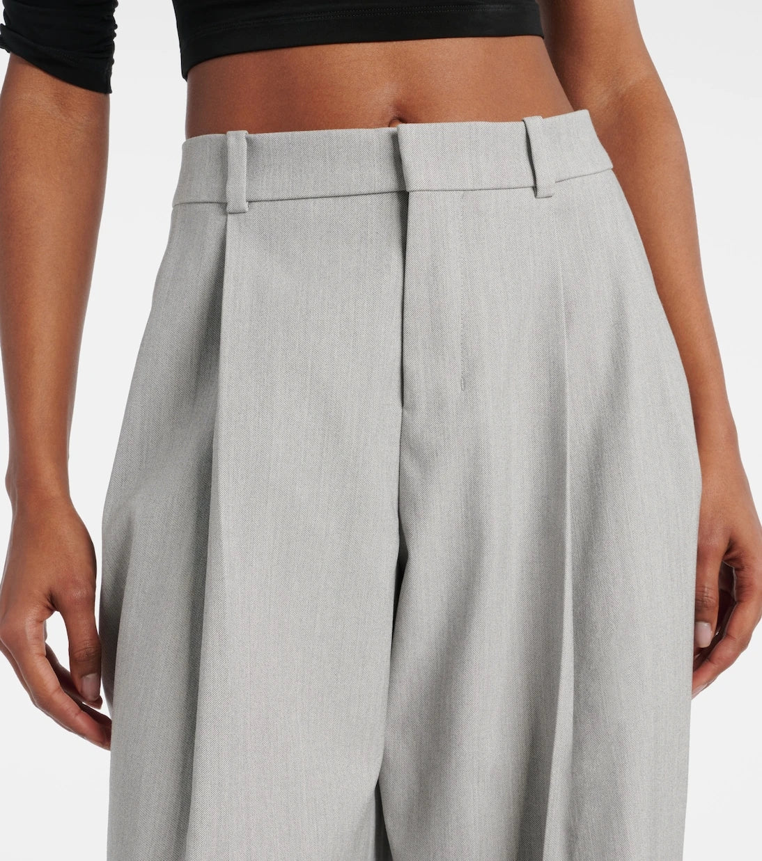Jacquemus - Curzio mid-rise jersey wide-leg pants