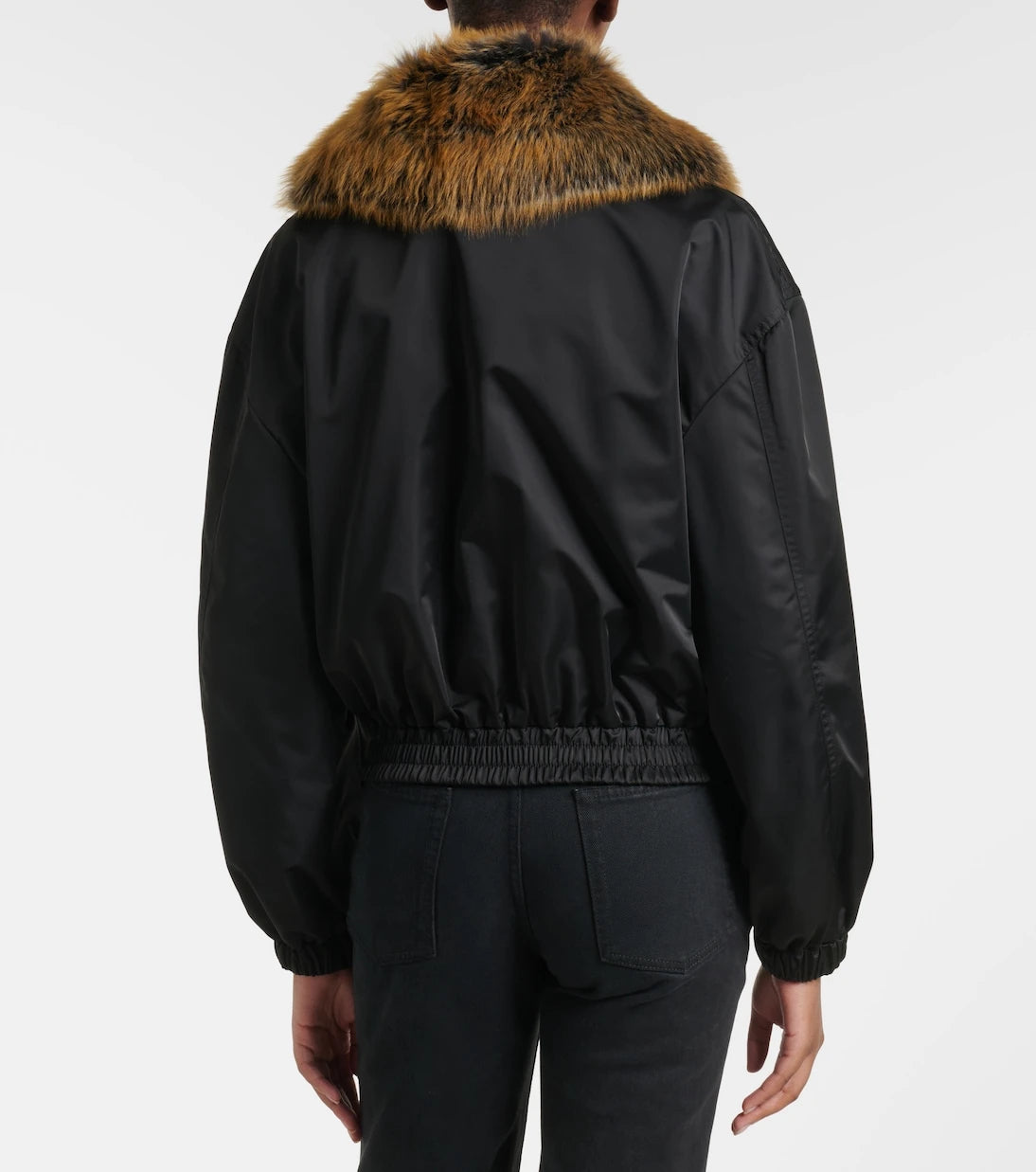 Saint Laurent - Shearling-trimmed blouson jacket
