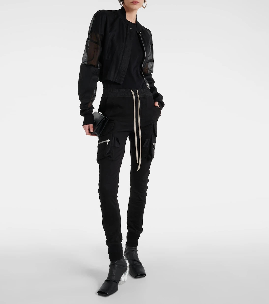 Rick Owens - Stretch leather ankle boots