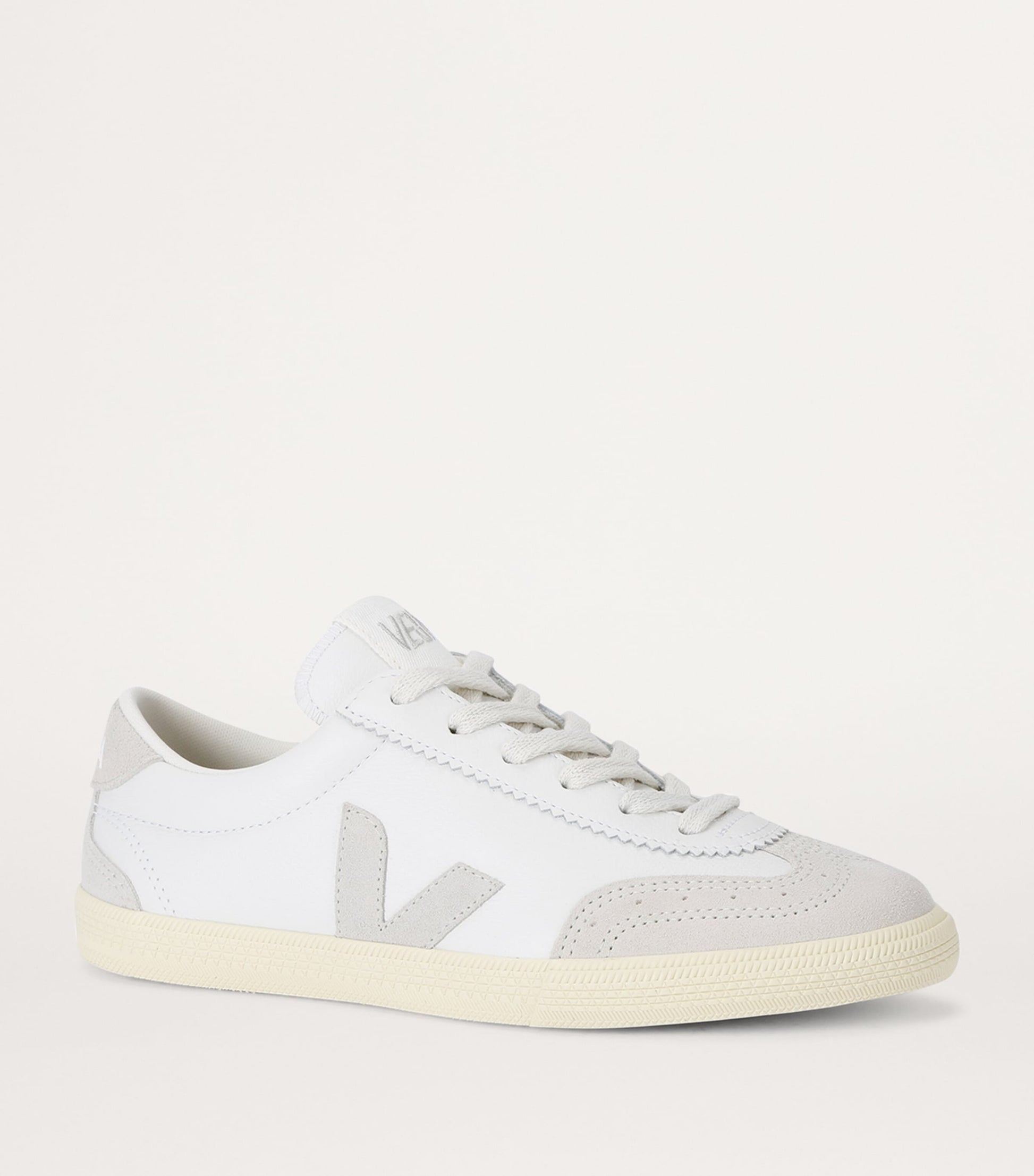 Veja White Leather Volley Sneakers