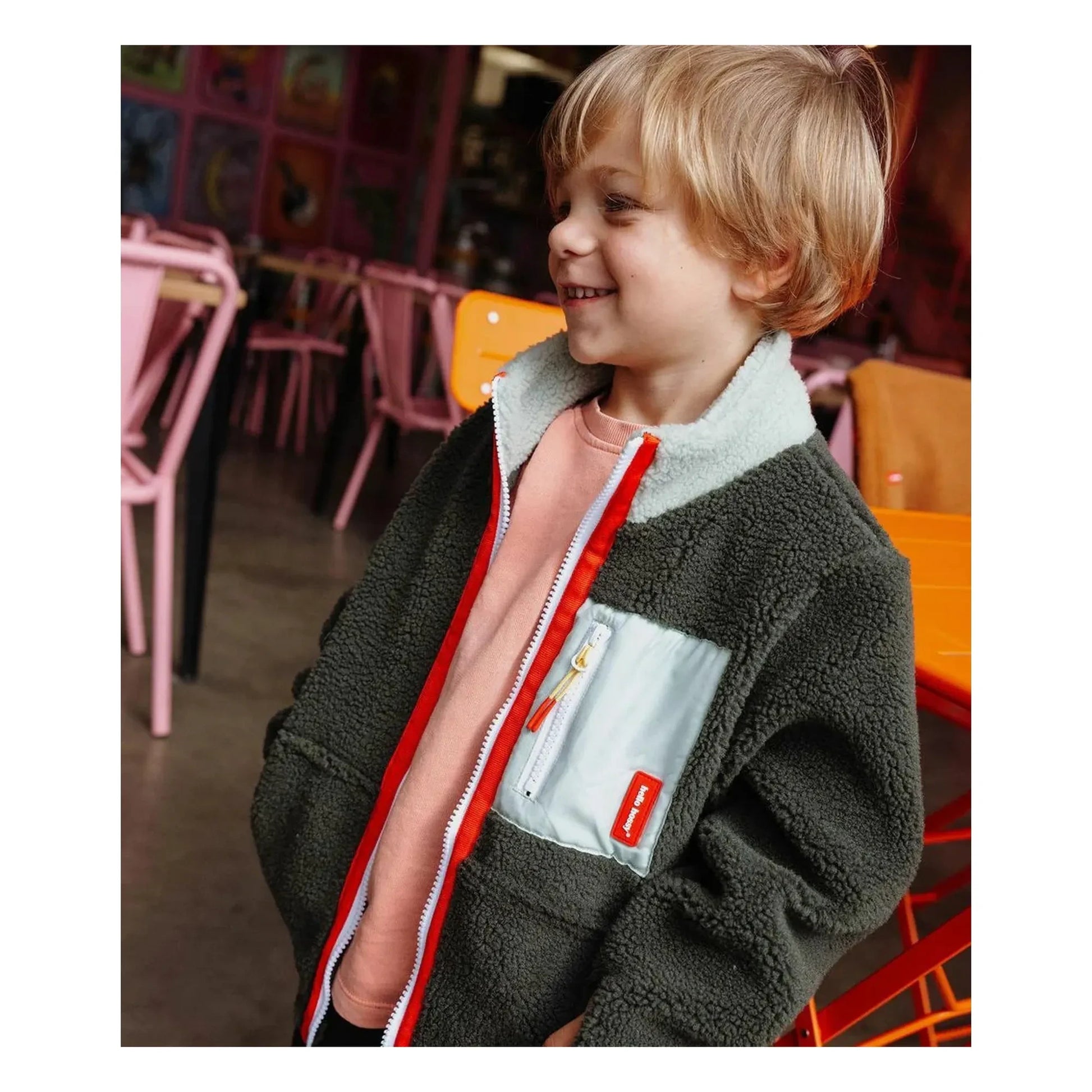 Hello Hossy - Forest Fleece Jacket | Dark khaki