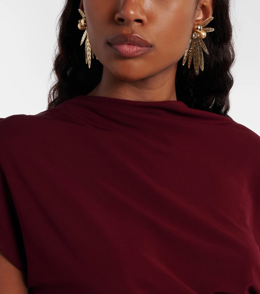 Carolina Herrera - Crystal-embellished clip-on earrings