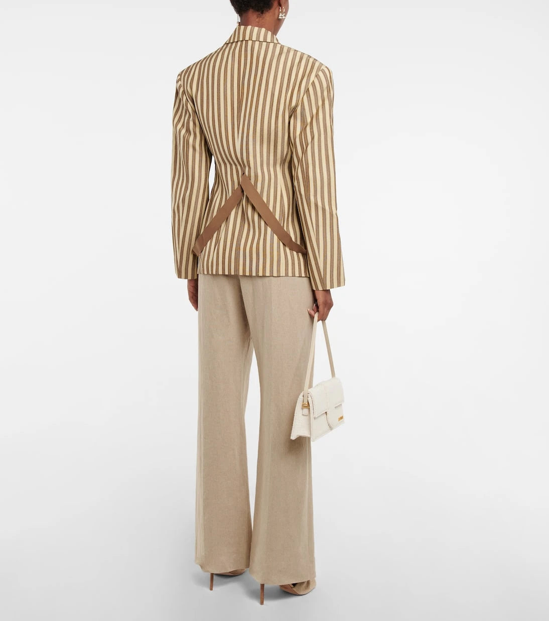 Jacquemus - La Veste Filu striped belted blazer