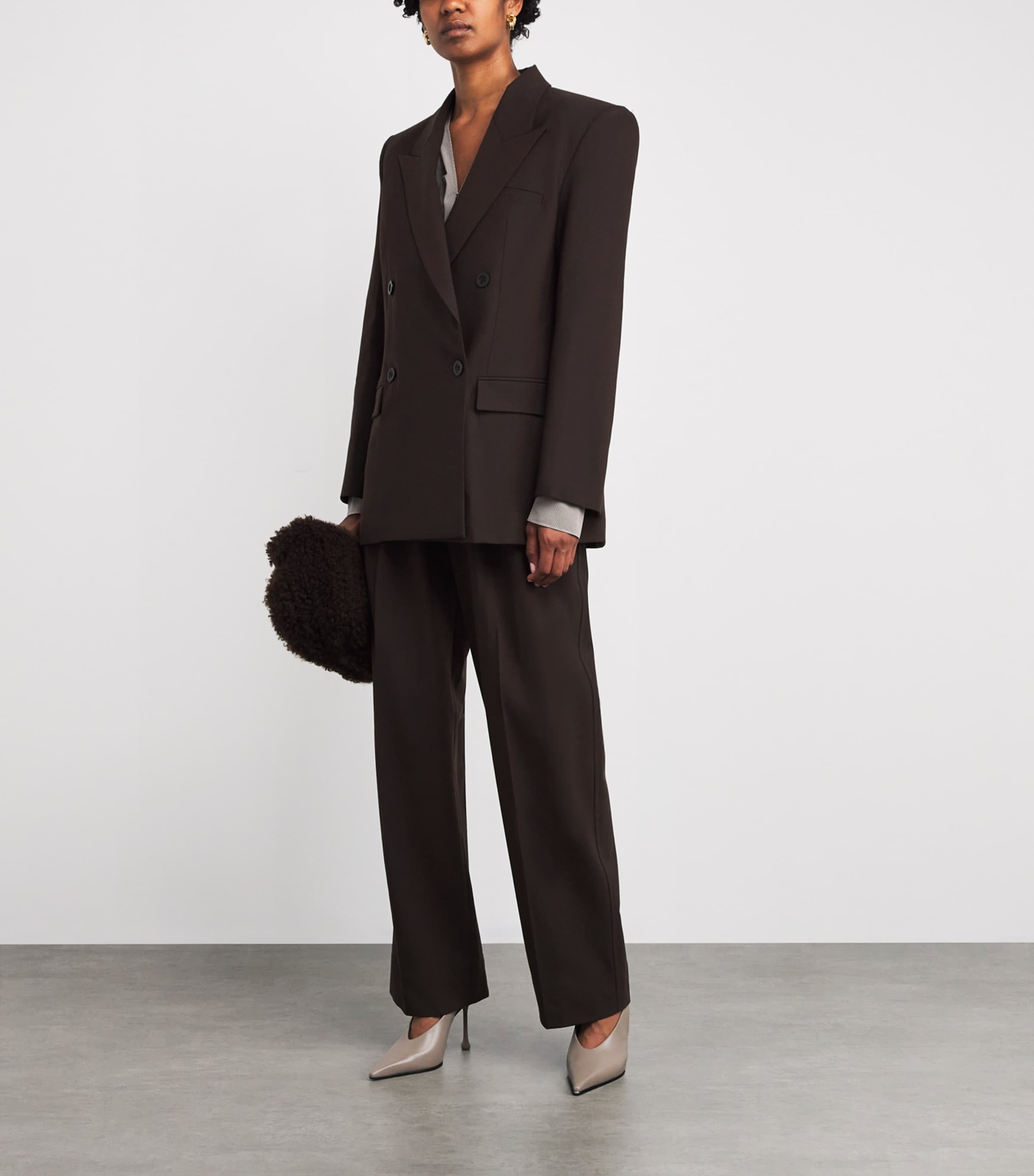 ESSE Studios Brown Onus Tailored Trousers