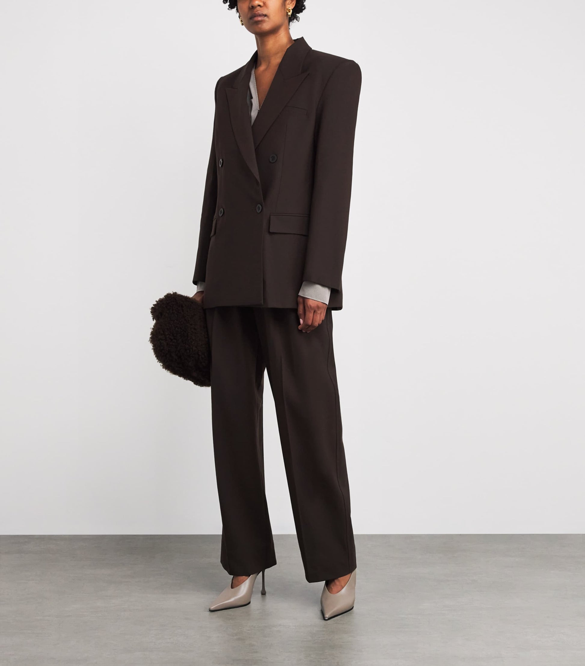 ESSE Studios Brown Onus Tailored Trousers