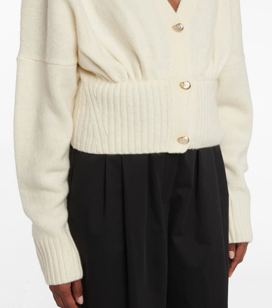 Galvan - Luna wool and cashmere-blend cardigan