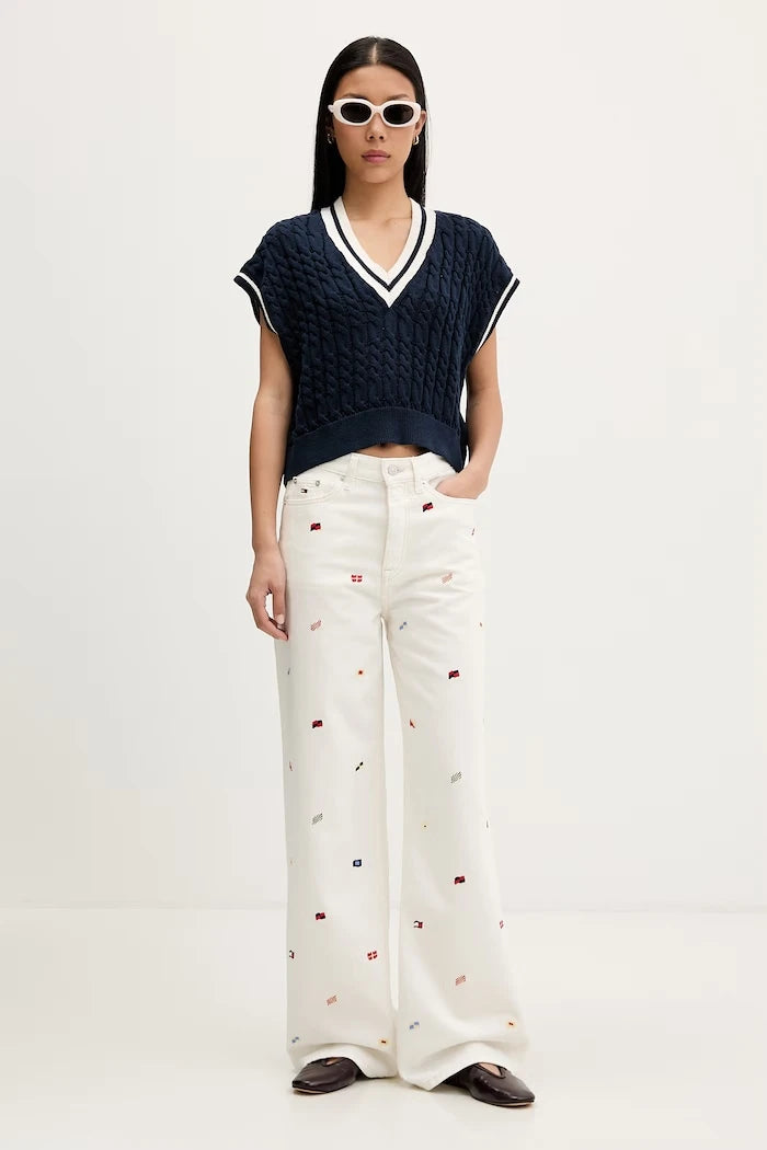 Tommy Jeans дънки wide leg дамски
