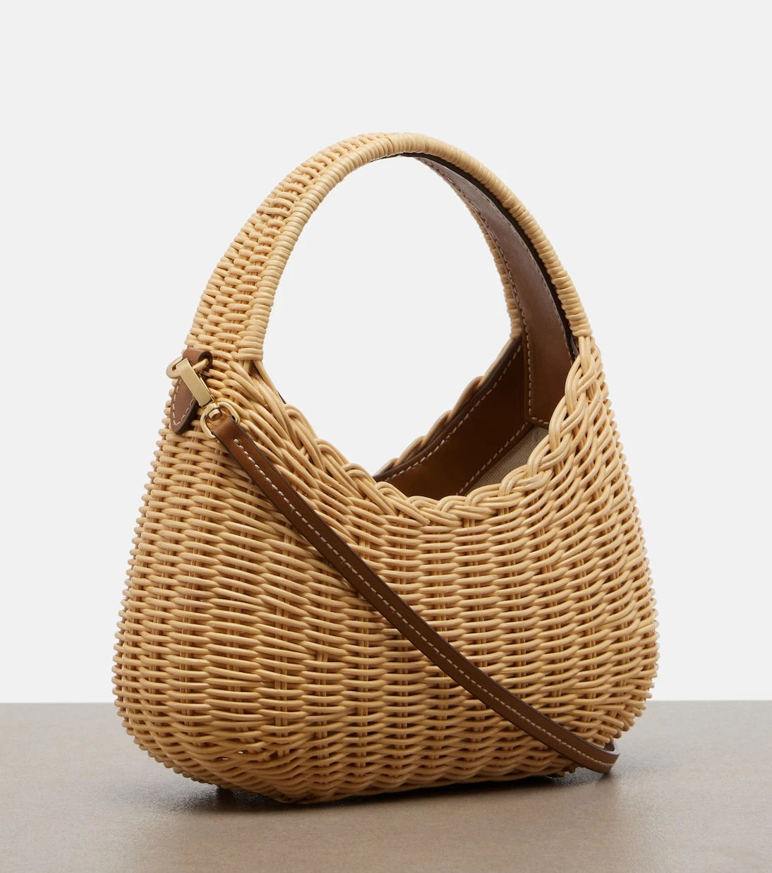 Miu Miu - Wander wicker top-handle bag