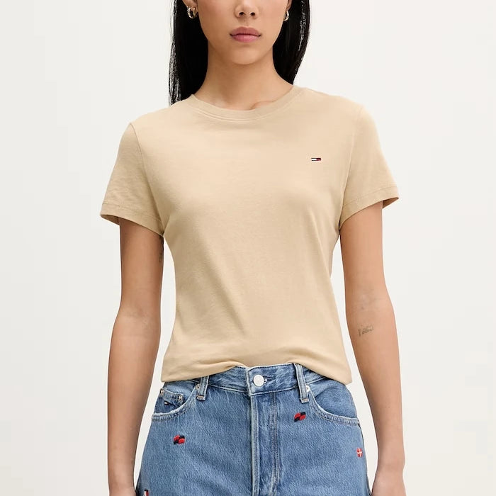 Tommy Jeans тениска basic дамска от памук