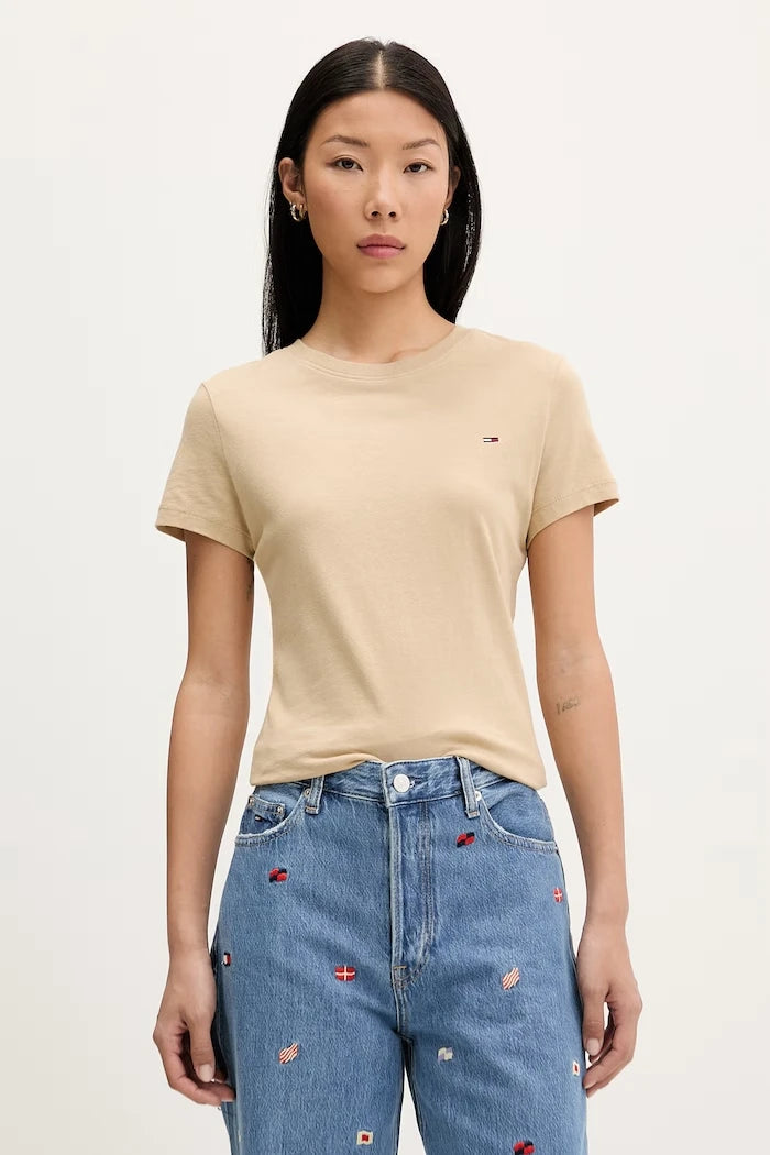 Tommy Jeans тениска basic дамска от памук
