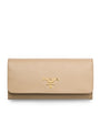 Prada Neutral Large Saffiano Leather Wallet