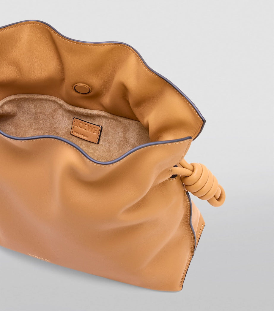 LOEWE Beige Leather Flamenco Purse