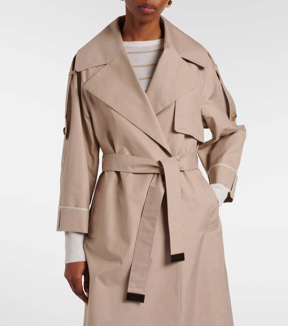 Max Mara - Cotton-blend gabardine trench coat