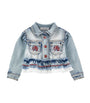 Monnalisa Embroidered Denim Jacket (3-36 Months)