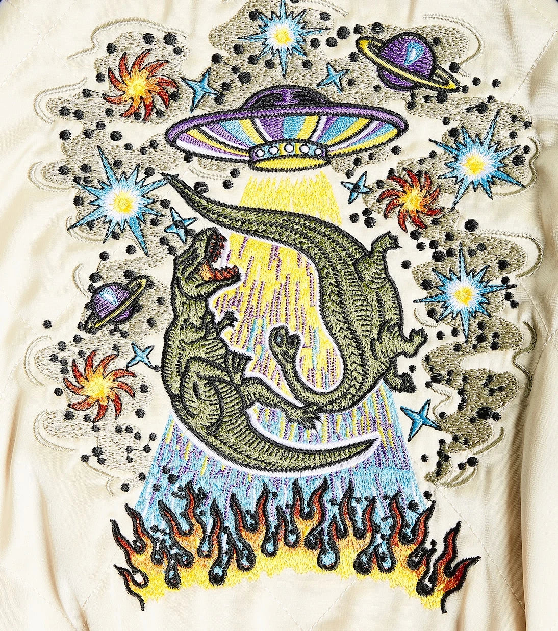 Molo - Haru embroidered satin bomber jacket